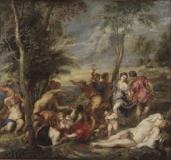Peter Paul Rubens Bacchanal auf Andros, nach einem Gemalde von Tizian Germany oil painting art